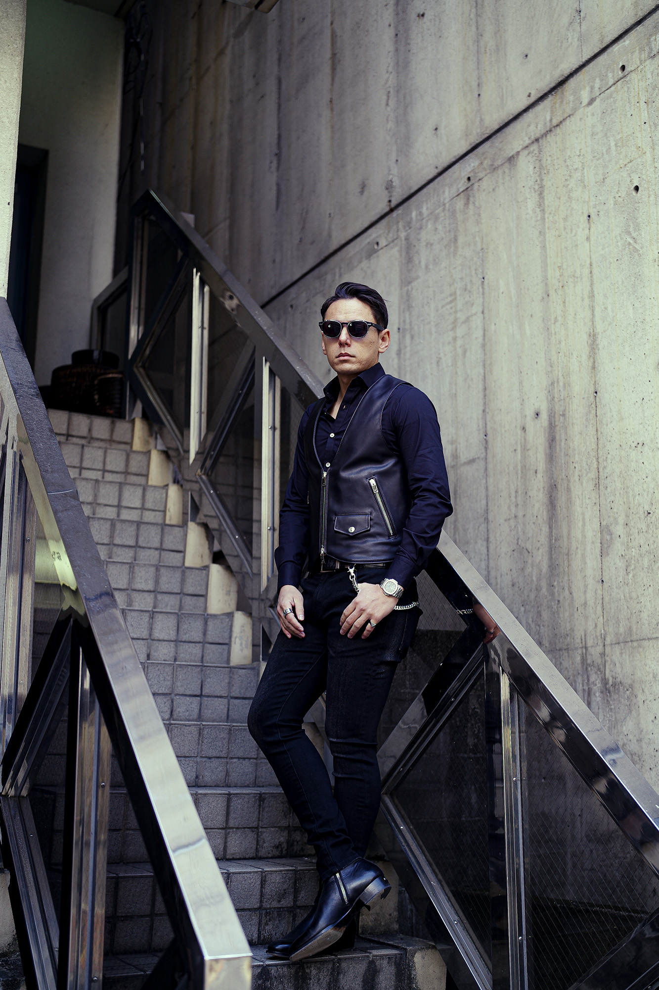 FIXER(フィクサー) F6(エフシックス) LEATHER VEST Cow Leather レザー ベスト BLACK(ブラック) 【ご予約受付中】【2024.6.22(Sat)～2024.7.07(Sun)】 ジレ フィクサー エフシックス ベスト レザーベスト 愛知 名古屋 Alto e Diritto altoediritto アルトエデリット