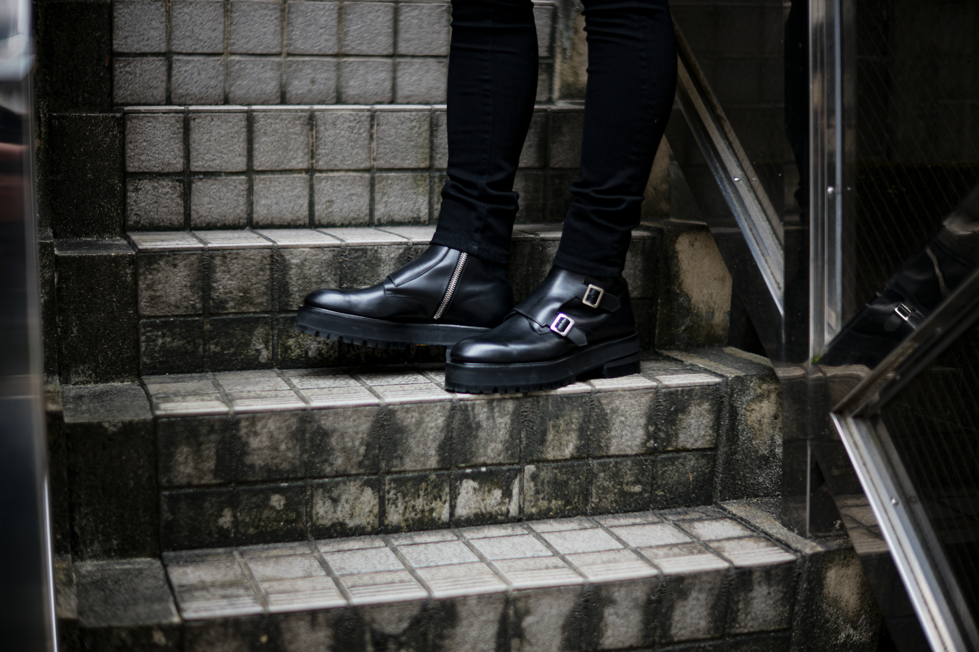 FIXER (フィクサー) FBT-01 TRIPLE STRAP BOOTS トリプルストラップブーツ BLACK (ブラック) 愛知 名古屋 Alto e Diritto altoediritto アルトエデリット レザーブーツ