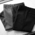 cuervo bopoha (クエルボ ヴァローナ) Sartoria Collection (サルトリア コレクション) Hedi (エディ) Pesante Woollet ストレッチ ペザンテ ウールレット タイトフィット パンツ BLACK (ブラック) MADE IN JAPAN (日本製) 2024秋冬のイメージ