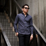cuervo bopoha (クエルボ ヴァローナ) Sartoria Collection (サルトリア コレクション) Riot (ライオット) DOUBLE STRIPE SHIRTS ダブルストライプ シャツ CHARCOAL STRIPE (チャコールストライプ) made in italy (イタリア製) 愛知 名古屋 Alto e Diritto altoediritto アルトエデリット シャツ ストライプシャツ