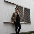 Georges de Patricia (ジョルジュ ド パトリシア) Carrera (カレラ) 925 STERLING SILVER (925 スターリングシルバー) Super Soft Sheepskin シングル ライダース ジャケット GREGE (グレージュ)のイメージ