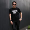 FIXER (フィクサー) FTS-05 FIXER ARE HERE プリントTシャツ BLACK (ブラック)  【ご予約開始】【2024.8.25(Sun)～2024.9.08(Sun)】のイメージ