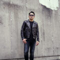 TOM FORD (トムフォード) NAPPA GRAIN LEATHER ASYMMETRIC BIKER (ナッパ グレイン レザー アシンメトリック バイカー) ラムレザー ダブル ライダース ジャケット BLACK (ブラック) Made in italy (イタリア製) 2024秋冬新作 【入荷しました】【フリー分発売開始】のイメージ