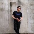 FIXER (フィクサー) FTS-02 FIXER Print Crew Neck T-shirt プリント Tシャツ BLACK × BLUE (ブラック × ブルー)  【ご予約開始】【2024.9.30(Mon)～2024.10.13(Sun)】のイメージ