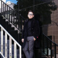 ISAIA (イザイア) MARSHAL PERUVIAN ALPACA (マーシャル) アルパカ ダブルブレスト コート BLACK (ブラック・990) Made in italy (イタリア製) 2024秋冬新作のイメージ