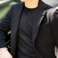 RIVORA For Alto e Diritto “Alashan Cashmere T-Shirts” BLACK /// cuervo bopoha Lobb “Cashmere 3B JACKET” BLACKのイメージ