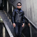 ROYAL LUSTER (ロイヤルラスター) Theo (テオ) CALF LEATHER (カーフレザー) レザージャケット セミダブルライダース ジャケット BLACK (ブラック)のイメージ