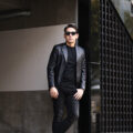 BELVEST (ベルベスト) 3B LAMB NAPPA LEATHER SINGLE JACKET 2PATCH ラムナッパレザー ジャケット BLACK (ブラック) Made in italy (イタリア製) 2024秋冬 【ご予約受付中】のイメージ
