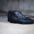 ENZO BONAFE ART.3722 Chukka boots “Lizard Leather” BLUEのイメージ