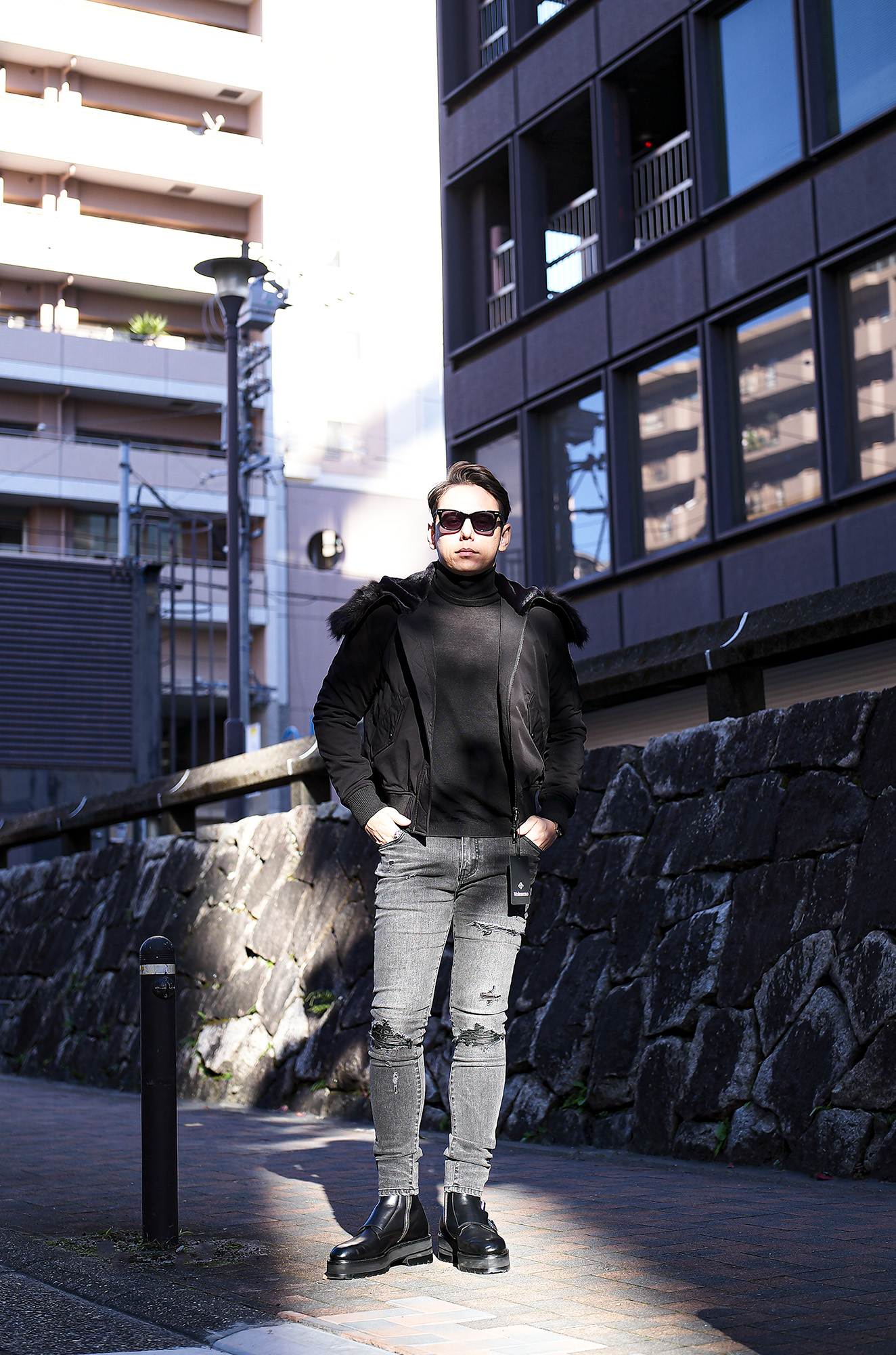 Volturno (ヴォルトゥルノ) Stretch Nylon N-2B Flight Jacket