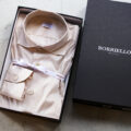 BORRIELLO “MADE TO MEASURE” NEW YORK Popeline Stretch BEIGE 2025のイメージ