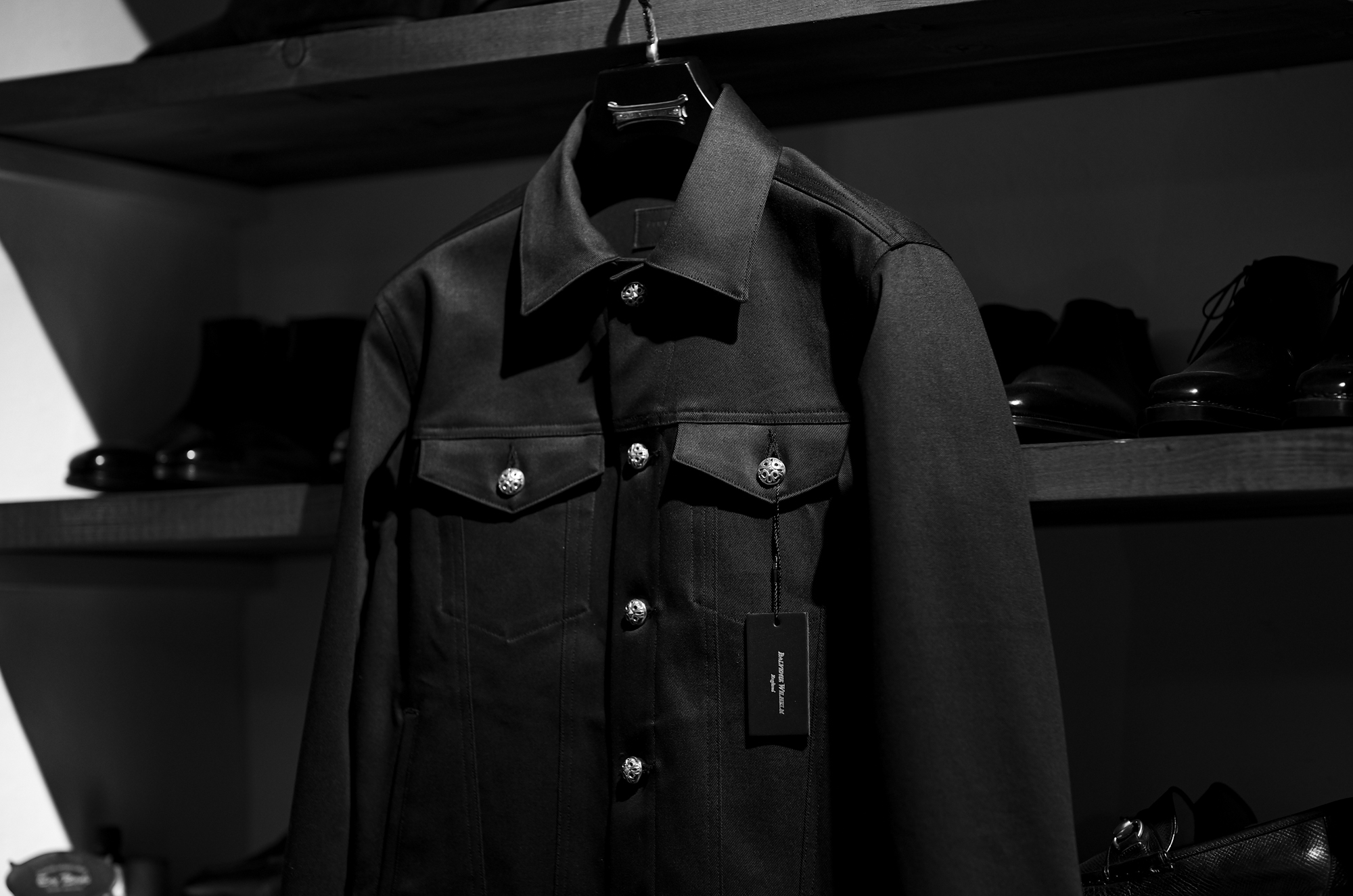 Balvenie Wilhelm "No.13" TRACKER JACKET 925 SILVER BLACK【Special Custom】 バルヴェニー ヴィルヘルム トラッカージャケット イギリス製 愛知 名古屋 Alto e Diritto altoediritto アルトエデリット デニムジャケット