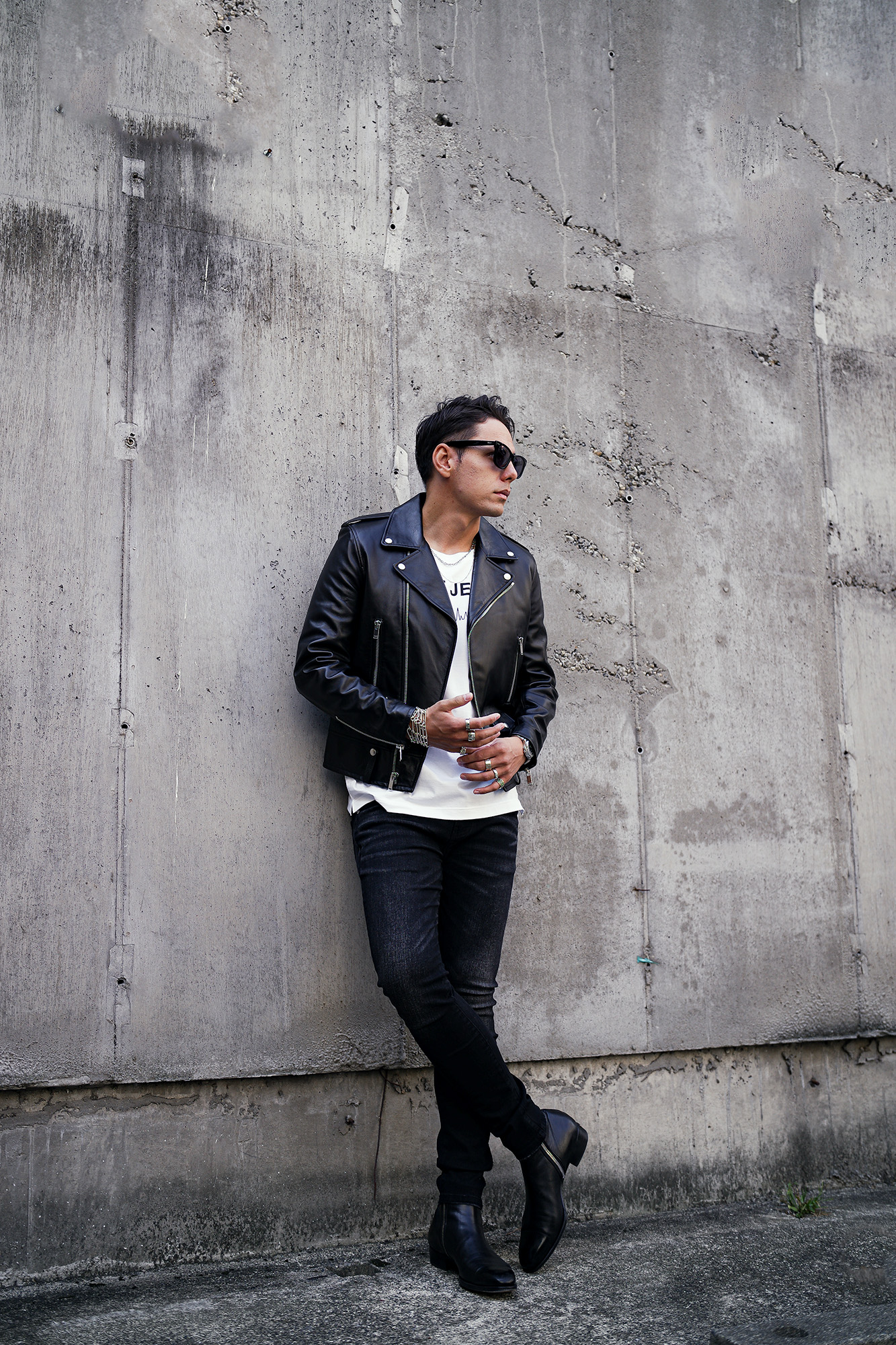 FIXER "BLACK PANTHER" 925 STERLING SILVER BLACK SMOKE × SAINT LAURENT "L01" MOTORCYCLE JACKET BLACK × NOISE JEWEL "Ref No0101" LOGO PRINT T-SHIRT WHITE × NOISE JEWEL "Ref No1332" NECKLACE 925 SILVER × NOISE JEWEL "Ref No1312" BRACELET 925 SILVER × NOISE JEWEL "Ref No1711" RING 925 SILVER × NOISE JEWEL "Ref No1710" RING 925 SILVER × NOISE JEWEL "Ref No3213" RING 925 SILVER × NOISE JEWEL "Ref No3212" RING 925 SILVER × NOISE JEWEL "Ref No3131" RING 925 SILVER × NOISE JEWEL "Ref No3132" RING 925 SILVER × NOISE JEWEL "Ref No3215" RING 925 SILVER × NOISE JEWEL "Ref No1210" RING 925 SILVER × cuervo bopoha "Bal" 9oz BLACK COMFORT DENIM BLACK × Georges de Patricia Stradale 925 STERLING SILVER NOIR　愛知 名古屋 Alto e Diritto altoediritto アルトエデリット フィクサー ブラックパンサー サンローラン レザージャケット ダブルライダース ノイズジュエル Tシャツ ロゴプリント ブレスレット リング ネックレス 925シルバー クエルボヴァローナ バル デニムパンツ ジョルジュドパトリシア ストラダーレ サイドジップブーツ ブラック