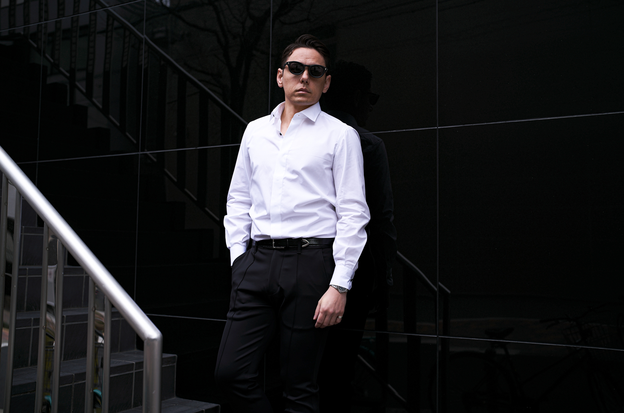ISAIA (イザイア) Pointed collar shirt (ポインテッドカラー シャツ) コットンポプリン ポインテッドカラー シャツ WHITE (ホワイト) Made in italy (イタリア製) 2025 愛知 名古屋 Alto e Diritto altoediritto アルトエデリット