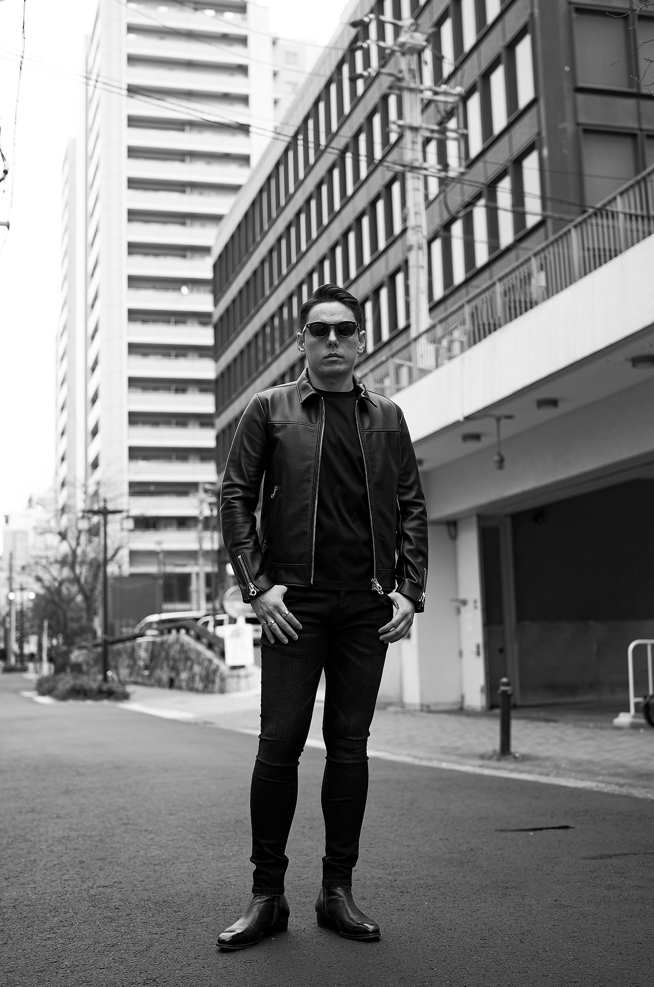 PRISONER (プリズナー) ID1787 SINGLE RIDERS 925 SILVER (ID1787 シングルライダース 925シルバー) ANSHAR CALF (アンシャル カーフ) レザージャケット シングルライダース ジャケット BLACK (ブラック) 愛知 名古屋 Alto e Diritto altoediritto アルトエデリット