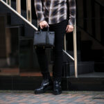 ACATE × cuervo bopoha KARIF MINI SHRINK LEATHER NERO 2025 アカーテ クエルボヴァローナ カリフミニ シュリンクレザー ブラック ミニバック バック 愛知 名古屋 Alto e Dirittio altoediritto アルトエデリット