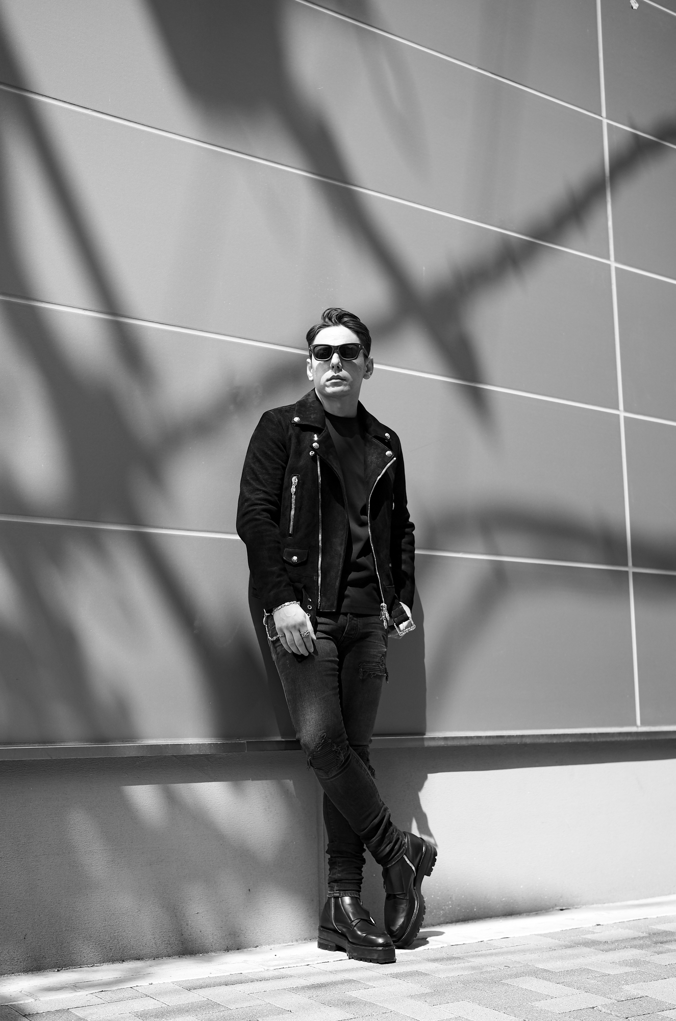Balvenie Wilhelm "No.01" DOUBLE RIDERS 925 SILVER "DEER OIL BACK SUEDE LEATHER" BLACK バルヴェニー ヴィルヘルム ナンバーゼロワン ダブルライダース 925シルバー ディアオイルバックスエードレザー レザージャケット ダブルライダース ジャケット ブラック Made In England イギリス製 愛知　名古屋 Alto e Diritto altoediritto アルトエデリット スエードレザー