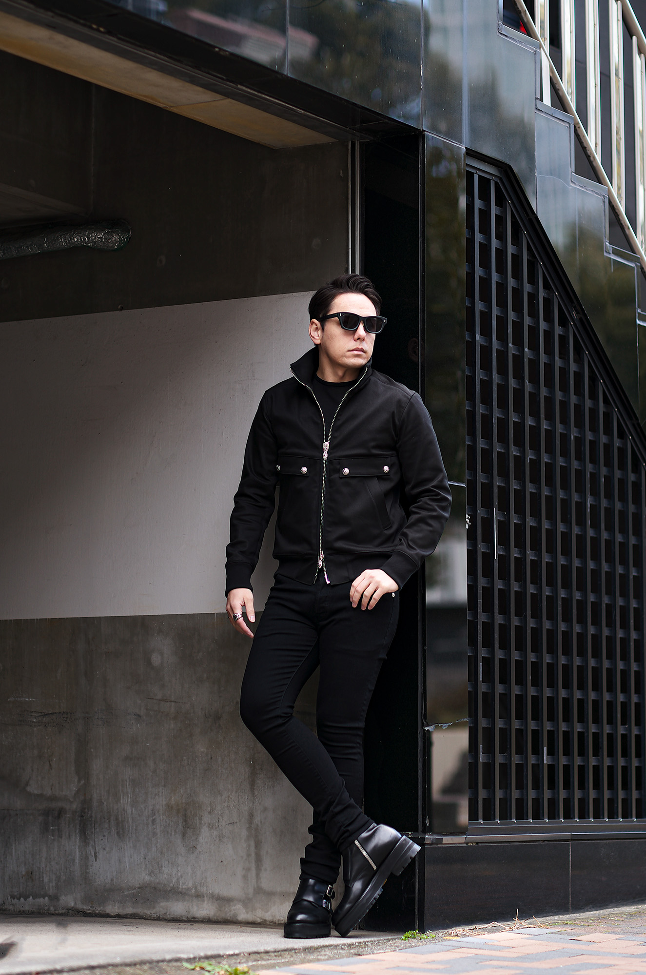 Balvenie Wilhelm (バルヴェニー ヴィルヘルム) No.15 A-1 TYPE BLOUSON 925 SILVER (A-1 タイプ ブルゾン 925シルバー) フライトジャケット BLACK (ブラック) 愛知　名古屋 Alto e Diritto altoediritto アルトエデリット