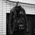 ISAMU KATAYAMA BACKLASH × FIXER “F-1” ITALY SHOULDER GARMENT DYED SEMI DOUBLE RIDERS BLACKのイメージ