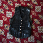 ISAMU KATAYAMA BACKLASH The Line "T-140" 925 STERLING SILVER OIL GOVERMENT SOFT CROCODILE LEATHER VEST BLACK イサムカタヤマバックラシュ ザライン 925シルバー クロコダイル ブラック クロコダイルベスト VEST 愛知 名古屋 Alto e Diritto altoediritto アルトエデリット
