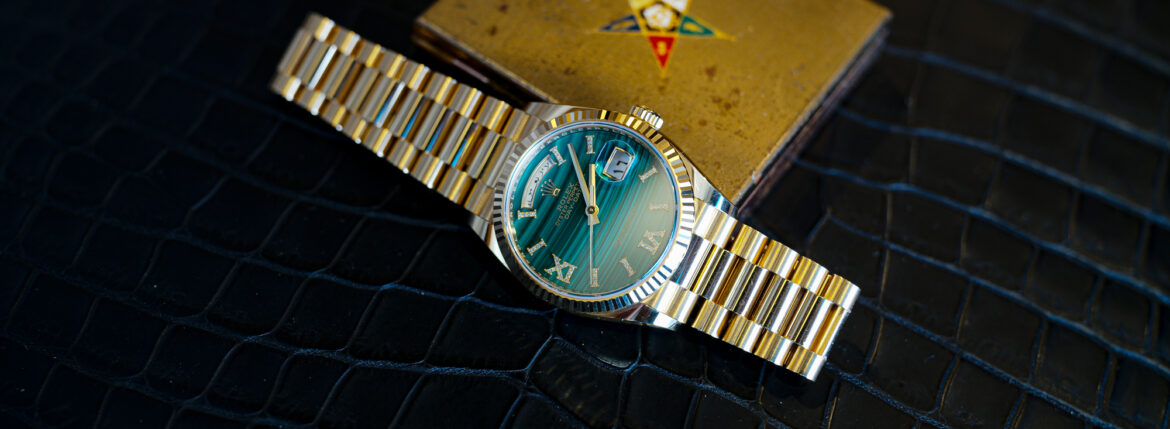 「5.13(tue)」,「5.14(wed)」お休みとなります 愛知 名古屋 Alto e Diritto altoediritto アルトエデリット ROLEX デイデイト マラカイト