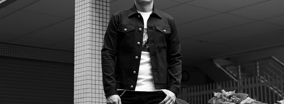 Balvenie Wilhelm (バルヴェニー ヴィルヘルム) No.13 TRACKER JACKET 925 SILVER (トラッカージャケット 925シルバー) デニムジャケット BLACK (ブラック) 愛知 名古屋 Alto e Diritto altoediritto アルトエデリット