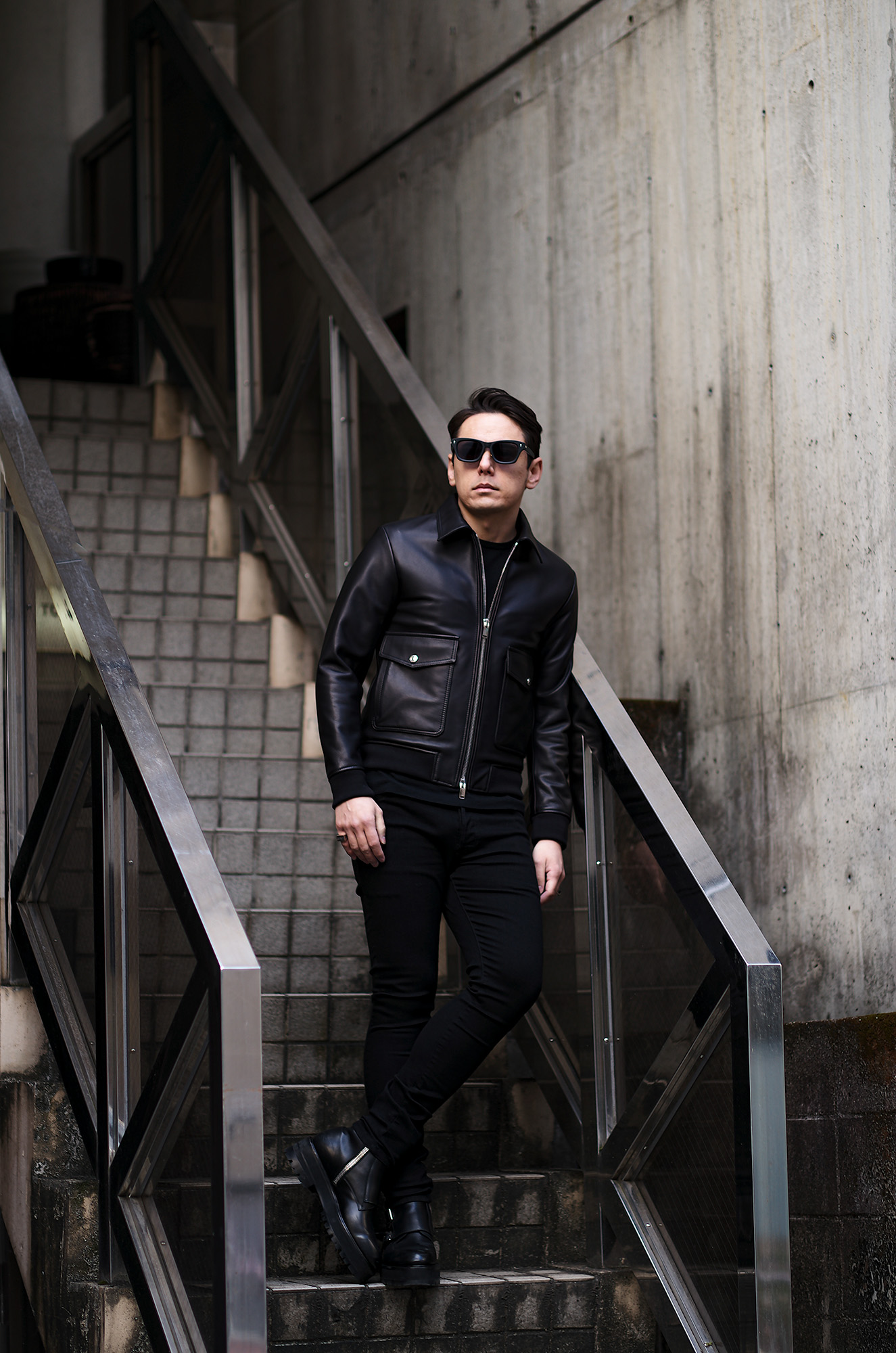 FIXER(フィクサー) F11(エフイレブン) FLIGHT JACKET Cow Leather フライト レザー ジャケット BLACK (ブラック)【ご予約開始】【2025.5.10(Sat)～2025.5.25(Sun)】 フィクサー フライトジャケット カウレザー ブラック 愛知 名古屋 Alto e Diritto altoediritto アルトエデリット レザージャケット ライダースジャケット