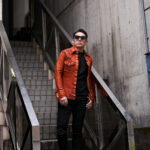 ISAMU KATAYAMA BACKLASH (イサムカタヤマ バックラッシュ) TANNED YEZO DEER "GARMENT-DYED" WESTERN SHIRT No.2145-02 (タンナー エゾ ディア ガーメントダイ ウエスタン シャツ) エゾシカレザー ウエスタン シャツ BROWN (ブラウン) MADE IN JAPAN (日本製) 2025 愛知　名古屋 Alto e Diritto altoediritto アルトエデリット