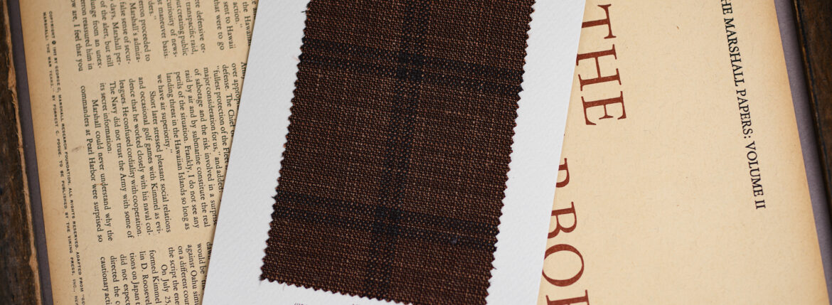 Sartoria Curvarti "BESPOKE" Loro Piana Proposte Giacche WOOL,SILK and LINEN SINGLE JACKET BROWN CHECK 2025SS サルトリア・クルヴァルティ ビスポーク ロロピアーナ ウール シルク リネン ブラウンチェック 2025春夏 愛知 名古屋 Alto e Diritto altoediritto アルトエデリット
