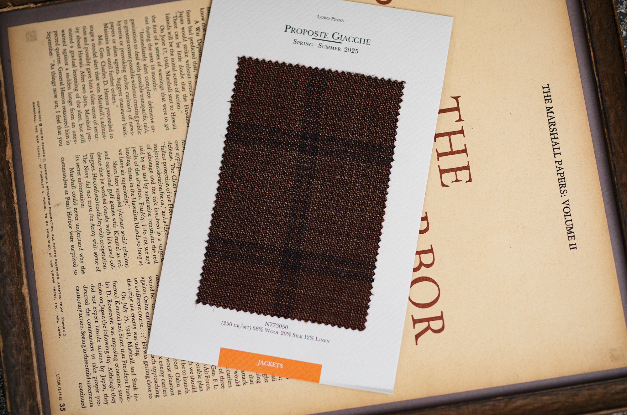 Sartoria Curvarti "BESPOKE" Loro Piana Proposte Giacche WOOL,SILK and LINEN SINGLE JACKET BROWN CHECK 2025SS サルトリア・クルヴァルティ ビスポーク ロロピアーナ ウール シルク リネン ブラウンチェック 2025春夏 愛知 名古屋 Alto e Diritto altoediritto アルトエデリット