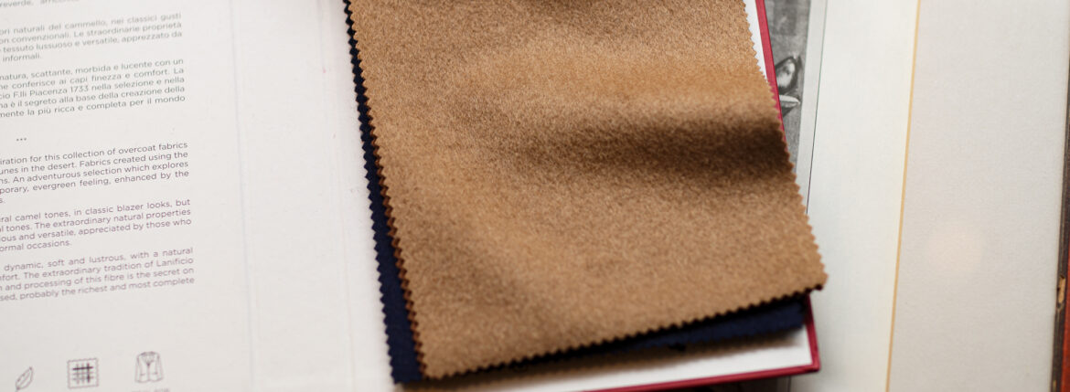 Sartoria Curvarti “BESPOKE” PIACENZA DUNE JACKETS 100％ BABY CAMEL HAIR DOUBLE BREASTED CAMEL 2025のイメージ