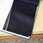 Sartoria Curvarti "BESPOKE" CERRUTI OXYGEN WINTER VIRGIN WOOL and SILK SINGLE BREASTED JACKET NAVY HOUNDTOOTH 2025AW サルトリア・クルヴァルティ ビスポーク ヴァージンウール シルク シングルブレステッド ジャケット ネイビーハウンドトゥース 2025秋冬 愛知 名古屋 Alto e Diritto altoediritto アルトエデリット