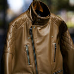 UNFADING (アンフェイディング) EAGLE (イーグル) SEMI DOUBLE RIDERS Cow Leather カウレザー セミダブル ライダース ジャケット LATTE (ラテ) Made in Japan (日本製) 愛知 名古屋 Alto e Diritto altoediritto アルトエデリット 魔裟斗 masato 魔裟斗チャンネル YOUTUBE 革ジャン レザージャケット 　ライダースジャケット
