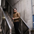 UNFADING (アンフェイディング) EAGLE (イーグル) SEMI DOUBLE RIDERS Cow Leather カウレザー セミダブル ライダース ジャケット LATTE (ラテ) Made in Japan (日本製) 【ご予約受付中】【2025.5.08(Thu)～2025.6.08(Sun)】のイメージ