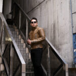 UNFADING (アンフェイディング) EAGLE (イーグル) SEMI DOUBLE RIDERS Cow Leather カウレザー セミダブル ライダース ジャケット LATTE (ラテ) Made in Japan (日本製) 愛知 名古屋 Alto e Diritto altoediritto アルトエデリット 魔裟斗 masato 魔裟斗チャンネル YOUTUBE 革ジャン レザージャケット 　ライダースジャケット