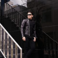 UNFADING (アンフェイディング) FALCON (ファルコン) SEMI DOUBLE RIDERS Cow Leather カウレザー セミダブル ライダース ジャケット BLACK (ブラック) Made in Japan (日本製) 【ご予約受付中】【2025.5.08(Thu)～2025.6.08(Sun)】のイメージ