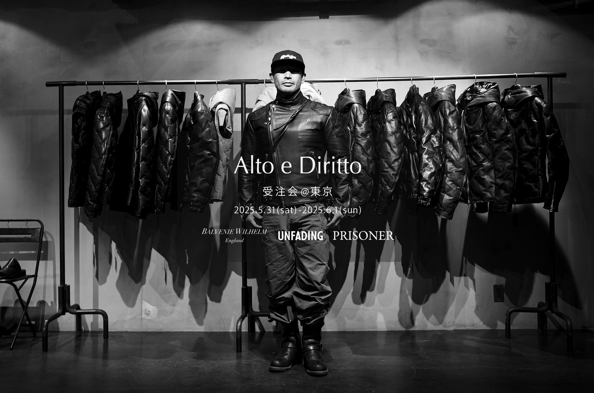 【UNFADING / アンフェイデング・受注会 @東京  2025.5.31(sat)〜2025.6.01(sun)】 愛知 名古屋 Alto e Diritto altoediritto アルトエデリット 魔裟斗 masato  魔裟斗チャンネル YOUTUBE 革ジャン レザージャケット 　ライダースジャケット ダブルライダース　セミダブルライダース