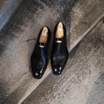 Yohei Fukuda "MTO" Lazyman Style Wild Grain Leather Black 2025 ヨウヘイフクダ レイジーマンスタイル ワイルドグレイン レザー ブラック ビスポーク 愛知 名古屋 Alto e Diritto altoediritto アルトエデリット 革靴 シューズ