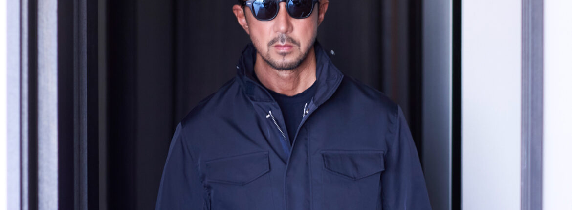 1PIU1UGUALE3 BLACK MILITARY BY YOSHIMASA HOSHIBA Vol.25 "M-65 FIELD JACKET" "NAVY" 2025【Special Model】 ウノピュウノウグァーレトレ 干場義雅 愛知 名古屋 Alto e Diritto altoediritto アルトエデリット フィールドジャケット ネイビー 紺色