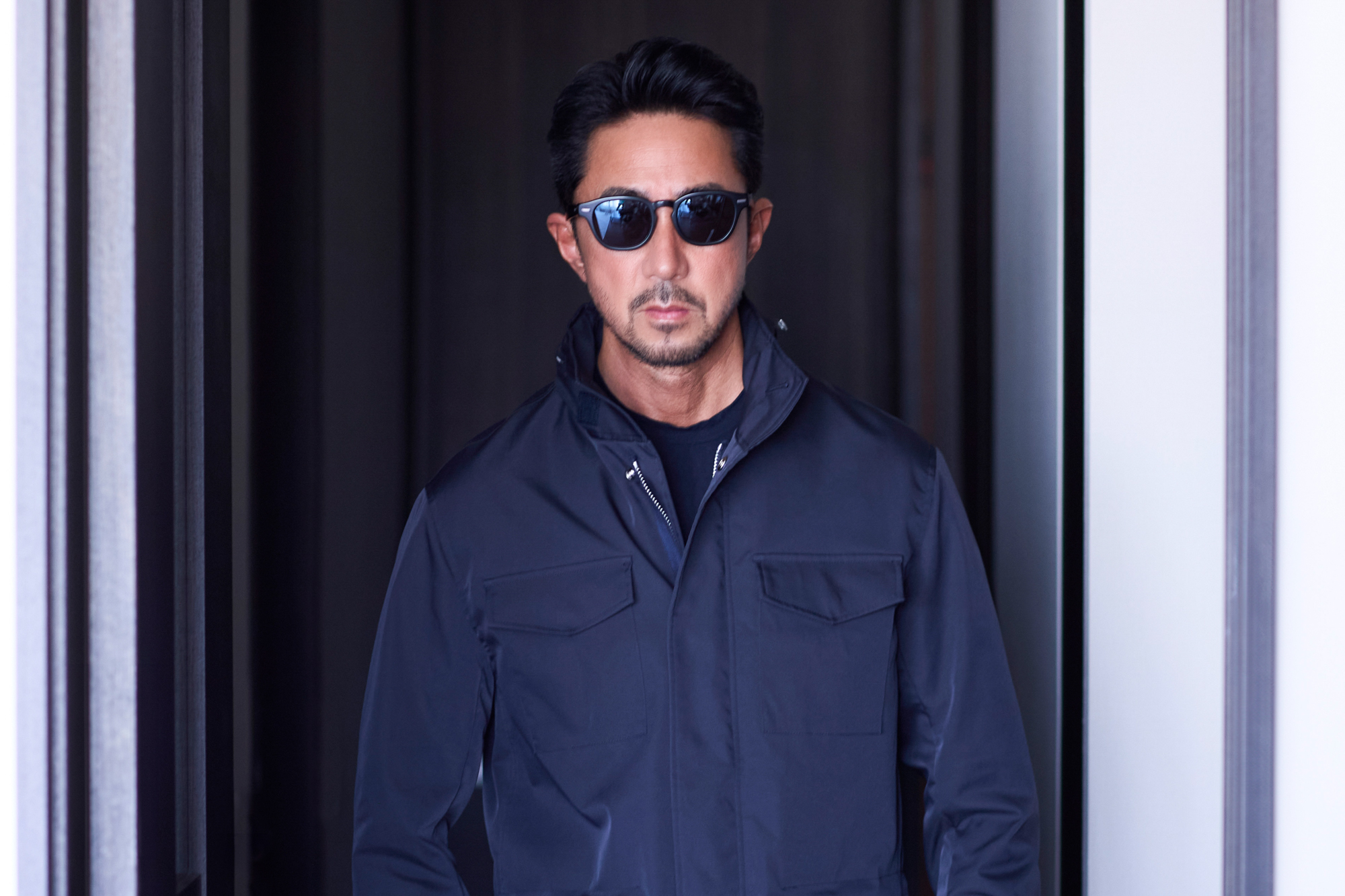 1PIU1UGUALE3 (ウノピュウノウグァーレトレ) BLACK MILITARY BY