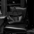 ACATE × cuervo bopoha “GHIBLI” SHRINK LEATHER , NUBUCK LEATHER  “BLACK × SILVER”のイメージ