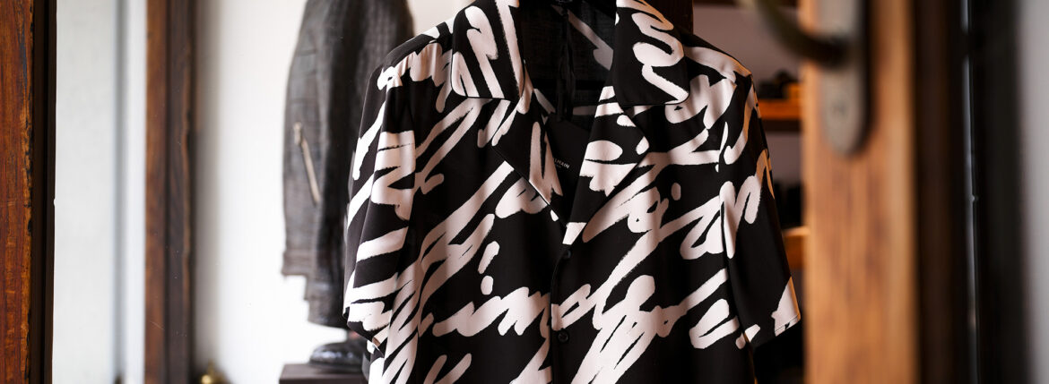 BALMAIN（バルマン）BIG LOVE LETTER SHIRT (ビッグ ラブ レター シャツ) プリント シャツ NOIR (ブラック) 愛知 名古屋 Alto e Diritto altoediritto アルトエデリット