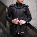 Balvenie Wilhelm (バルヴェニー ヴィルヘルム) No.19 SAFARI JACKET 925 SILVER (ナンバーナインティーン サファリジャケット 925シルバー) COW LEATHER (カウレザー) レザージャケット サファリジャケット BLACK (ブラック) Made In England (イギリス製) 【Special Model】のイメージ