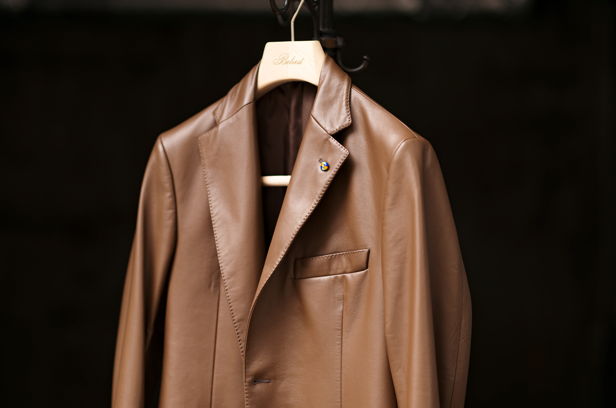 BELVEST 2B LAMB NAPPA LEATHER LIGHT WEIGHT LEATHER JACKET BROWN 2026SS 　ベルベスト ラムナッパレザー ジャケット ブラウン 茶色 2026年 春夏 愛知 名古屋 Alto e Diritto altoediritto アルトエデリット