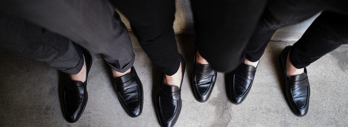 ENZO BONAFE(エンツォボナフェ) ART. EB-08 Coin Loafer コインローファー LAMA LEATHER ラマレザー ドレスシューズ ローファー NERO(ブラック) made in italy (イタリア製) エンツォボナフェ コインローファー ラマレザー ドレスシューズ ローファー ブラック 愛知 名古屋 Alto e Diritto altoediritto アルトエデリット