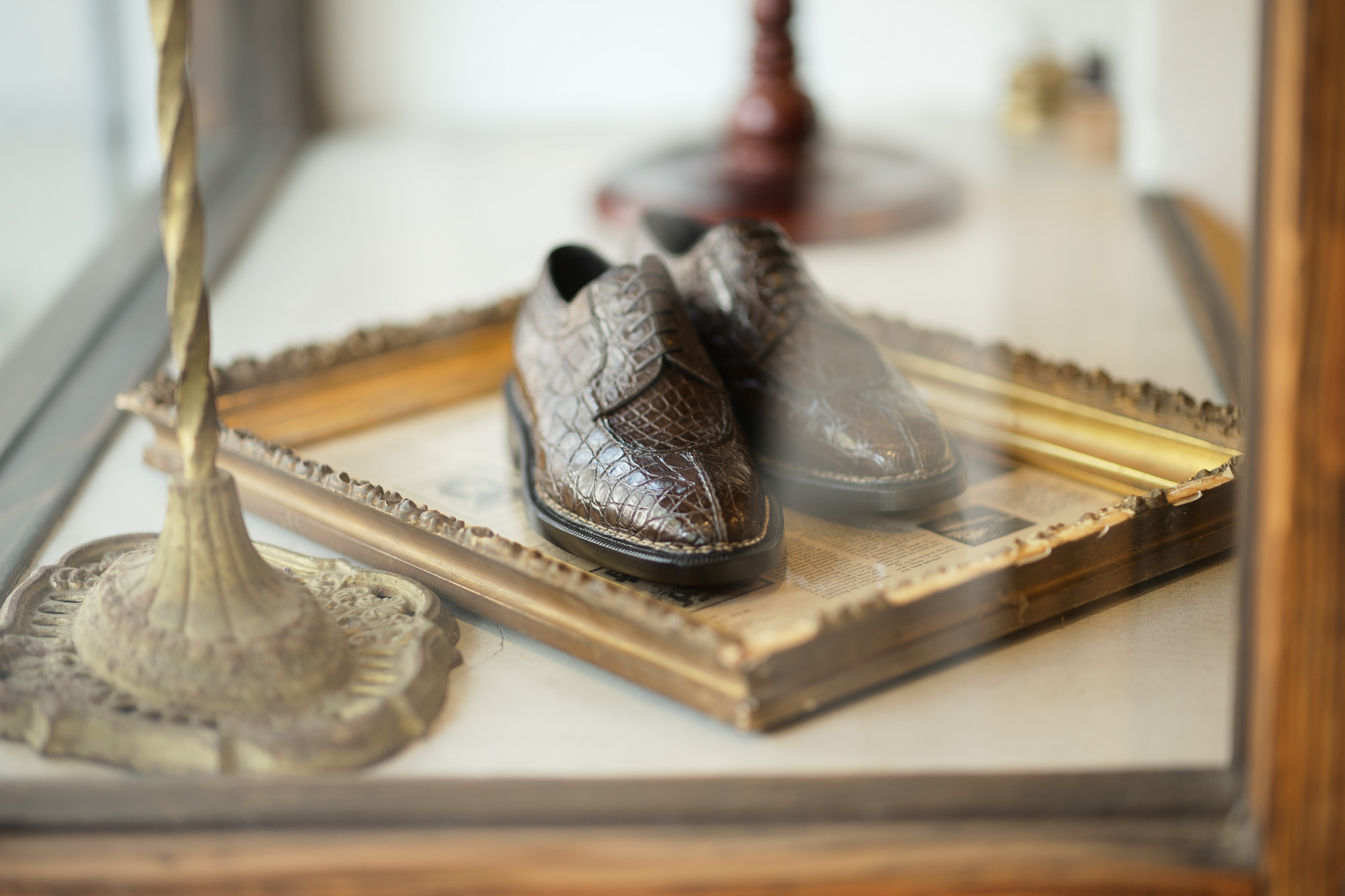 ENZO BONAFE "BERING" Crocodile U-Tip Shoes COCCO DARK BROWN・107 エンツォボナフェ ベーリング クロコダイル ノルベジェーゼ製法 Uチップシューズ エキゾチックレザーシューズ 愛知 名古屋 Alto e Diritto altoediritto アルトエデリット