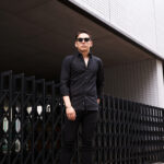 Finamore (フィナモレ) SEUL ITALIAN COLOR STRETCH COTTON SHIRTS ストレッチコットン ワンピースカラー シャツ BLACK (ブラック・5) made in italy (イタリア製) 2025 愛知 名古屋 Alto e Diritto altoediritto アルトエデリット