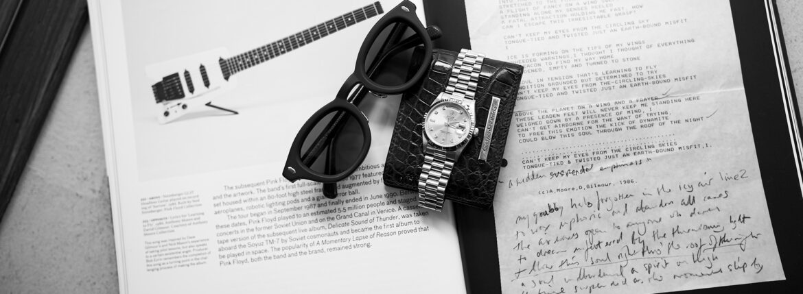 FIXER × CASABLANCA SPECTACLES "STIFF" 18K GOLD MATTE BLACK // Georges de Patricia "Cloud Crocodile" 18K GOLD // ROLEX DAY-DATE "18238" Champagne Gold Dial 10P Diamond Year 1990　フィクサー カサブランカ スティフ 18Kゴールド マットブラック ジョルジュドパトリシア クラウドクロコダイル ロレックス デイデイト シャンパン 10P ダイヤモンド 1990年製 愛知 名古屋 Alto e Diritto altoediritto アルトエデリット