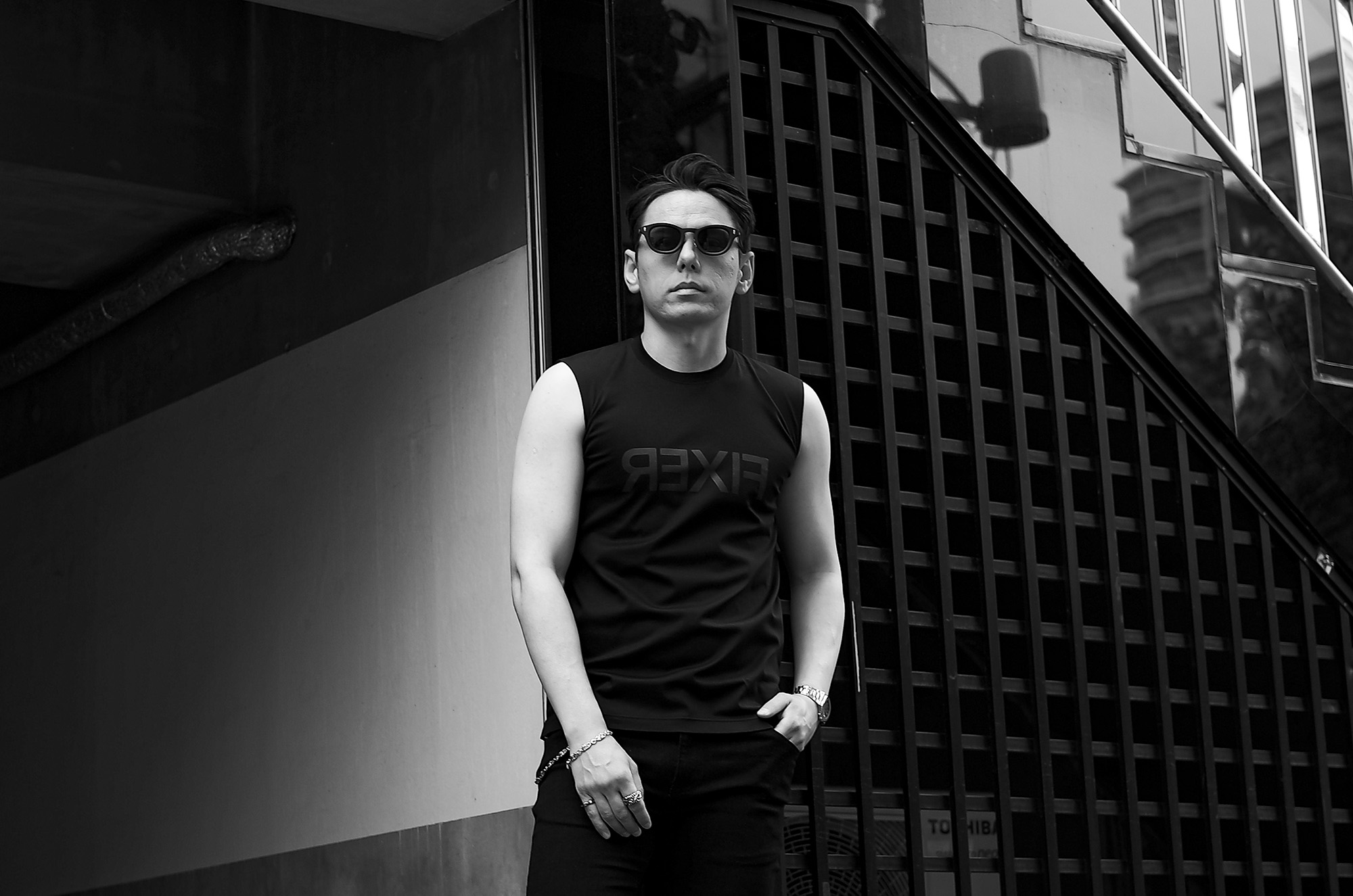 FIXER × CASABLANCA SPECTACLES (フィクサー × カサブランカ スペクタクルズ) STIFF (スティフ) ACETATE FLAME SILVER 925 アイウェア サングラス MATTE BLACK / BLACK SMOKE LENS(マットブラック × ブラックスモークレンズ) , MATTE BLACK / LIGHT GRAY LENS(マットブラック × ライトグレーレンズ) HANDCRAFTED IN JAPAN 【ご予約開始】【2025.6.21(Sat)～2025.7.06(Sun)】 愛知 名古屋 Alto e Diritto altoediritto アルトエデリット