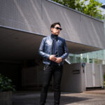 FIXER F0 SINGLE RIDERS Cow Leather NAVY フィクサー エフゼロ シングルライダース カウレザー ネイビー 紺色 ブルー 愛知 名古屋 Alto e Diritto altoediritto アルトエデリット